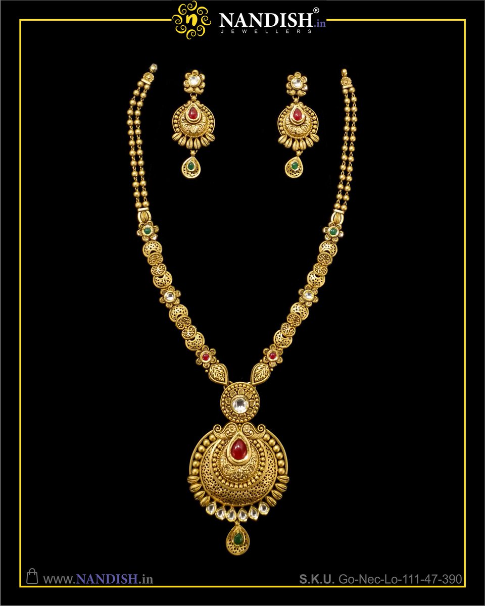 Antique Gold Kundan Long Necklace Set For Women

😍30% Special Discount In Making Charge Apply Gift Code :- NJ-30%😍

Get More Design nandish.in/gold/women/lon…

#longnecklace #longset #jewelleryset #antiqueset #goldharam #necklace #goldset #goldnecklace #necklaceset #necklacedesign