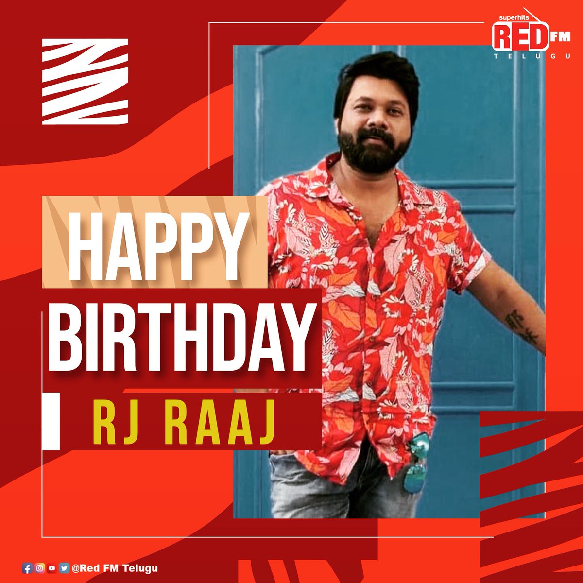 RedFMTelugu's tweet photo. Team Red FM Telugu Wishes @RJRaajRedfm A Very Happy Birthday ❤️‍🔥❤️‍🔥

#RjRaaj #RedFMTelugu #RedFMHyderabad #birthdaywishes #birthdaypost #radiojockey #hyderabad #redfm #HappyBirthdayRjRaaj https://t.co/aoCsI3S0oR