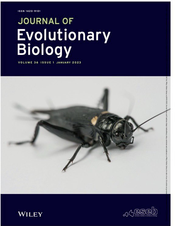 Cristina Tuni (@cristinatuni) on Twitter photo Our beautiful crickets <a href="/MagdalenaMatzke/">Magdalena Matzke</a> made it to the cover of <a href="/JEvBio/">Journal of Evolutionary Biology</a>! Thanks to @CarolinBleese for being such a talented photographer. Our beautiful crickets <a href="/MagdalenaMatzke/">Magdalena Matzke</a> made it to the cover of <a href="/JEvBio/">Journal of Evolutionary Biology</a>! Thanks to @CarolinBleese for being such a talented photographer.