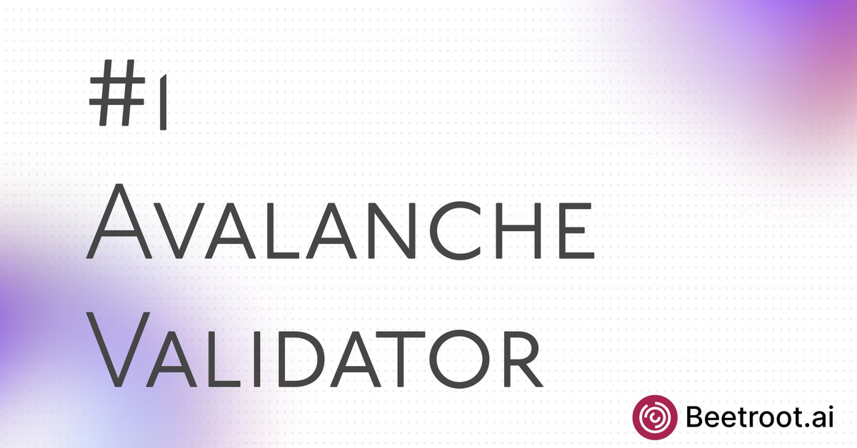 beetrootai's tweet photo. Stake with the most trusted validator node and earn 9.22% a year on your #AVAX.

$3,000,000 staked so far and growing 🚀 https://t.co/r4hoYSESFd