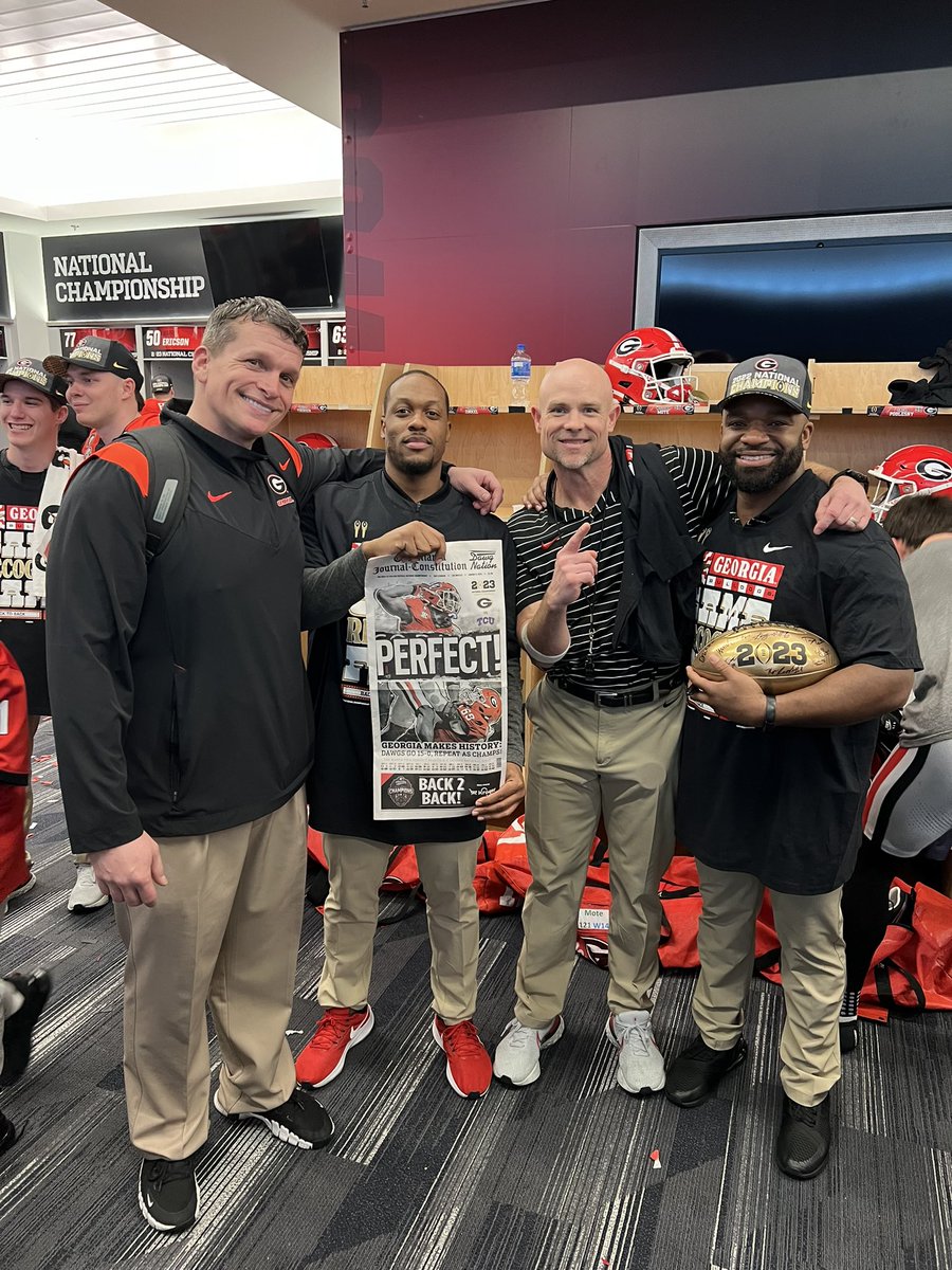 coach_sinclair's tweet photo. Go Dawgs! 2x National Champs! @strengthcoachLB @JBarberStrength @CoachTUhaa #ATD https://t.co/Oc6mWfYR7B