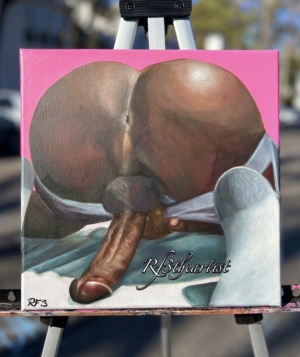 rf3theartist's tweet photo. My latest painting “TUCK IT🍆‼️” 

DM for purchase and please share ❤️ https://t.co/9PSoVYIbLG