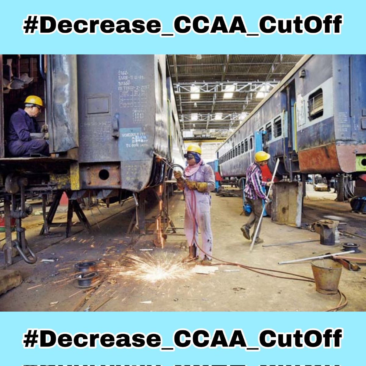 AIRAAAOFFICIAL's tweet photo. Group D Results of CCAA should be made by adding full mark of CBT &amp; 1/3 weightage of NCVT.Adding 2/3rd of CBT mark is unfair,due to which most of the Rail CCAA are failing. So the results should be made by adding the full mark of CBT &amp; 1/3 weightage of NCVT.
@AshwiniVaishnaw 
1/2 https://t.co/B21FxDJlmK
