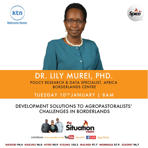 Happening Now 📢 Dr. Lily Murei <a href="/mureyflower/">Lily Murei</a> is live on <a href="/SpiceFMKE/">SpiceFM</a> to discuss the work of @UNDPBorderlands and development solutions to agropastoralists' challenges in Africa's #borderlands. #SDGs. Follow live or rewatch here: youtube.com/watch?v=udDLqd…