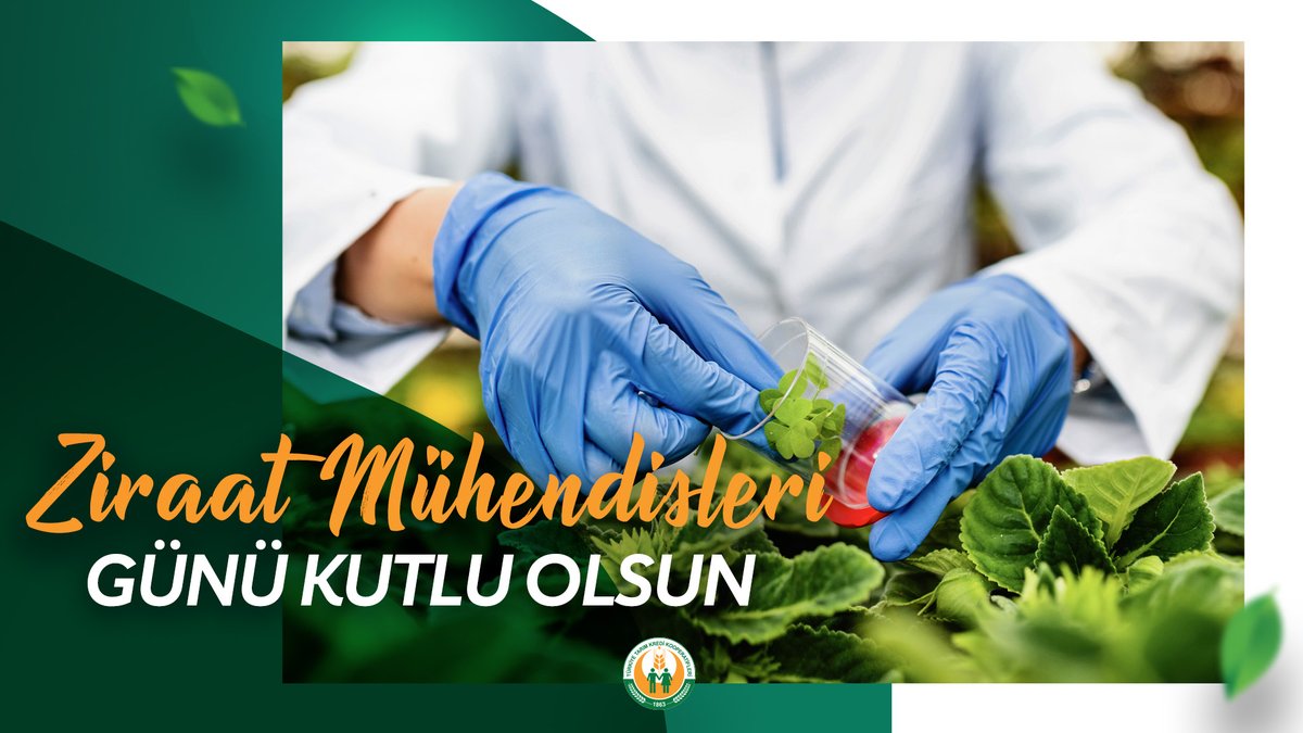 tarimkredi's tweet photo. Türkiye'de tarımsal öğrenimin başlamasının 177. yıl dönümünde, Türkiye'nin en büyük çiftçi ailesi #TarımKredi Kooperatifleri olarak çiftçilerimizin emeklerine ve topraklarımıza değer katan tüm ziraat mühendislerimizin #ZiraatMühendisleri Gününü tebrik ederiz. https://t.co/h9mTmv2CT1