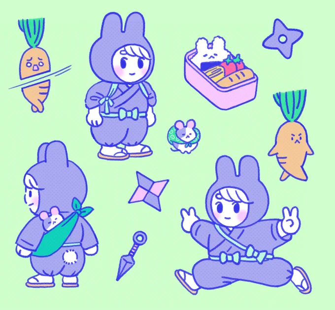 bunny girl is back but this time she's a ninja 