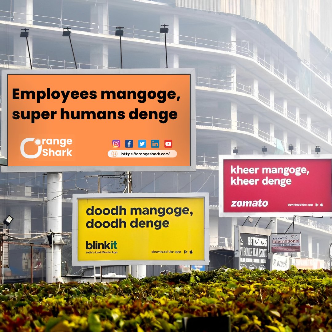 OrangeShark_com's tweet photo. When you're trying to go with the virality factor and steal the show @zomato @letsblinkit

#zomato #blinkit #orangeshark #billboard #trendingnow #billboardcollab #talentmarket #joblisting #oppurtunity #referandearn #applyandearn #jobsinindia #jobsearch #hiring #Employment https://t.co/kj7P9FgoEm