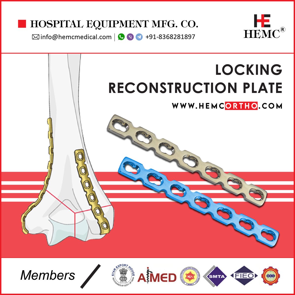 HemcOrtho's tweet image. #lockingreconstructionplate #reconstructionplates #lockingplate #orthopedicimplants #orthopedicscrews #orthopedics #ortho #orthopedicequipment #orthodontics #orthodontist #orthopedicsurgeon #orthopedicsurgery #medicalimplants #india #prosthesis #spine #spinehealth #hemcortho