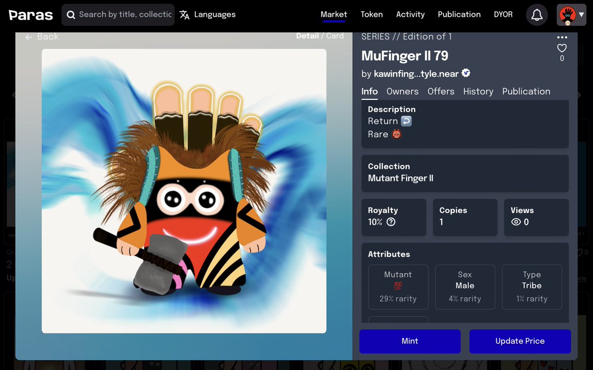 ลงงานใหม่ครับฝากด้วยครับ ขอบคุณครับ 🙏🤚🏻 paras.id/token/x.paras.…