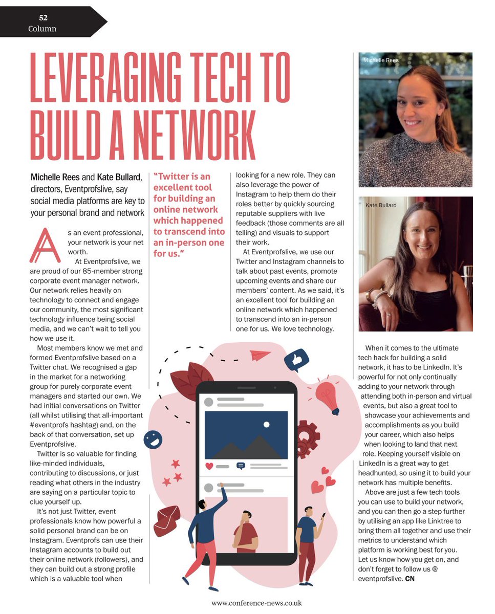 eventprofslive's tweet photo. Our first @Conference_News article for 2023 is out! We talk about how technology can help build your network…. https://t.co/2jrItpvRCq #eventprofs #eventprofslive https://t.co/eGcXztP4Ji