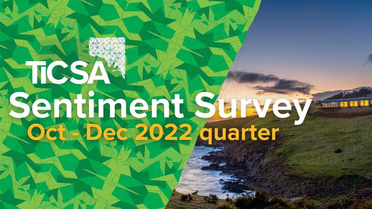 Happy New Year and welcome to 2023.
Help inform TiCSA's #advocacy this year by taking 5 minutes to complete the latest TiCSA #Sentiment Survey, which will provide data for the October to December 2022 quarter Tourism Barometer. 
Complete the survey here: surveymonkey.com/r/SQQ9RRX