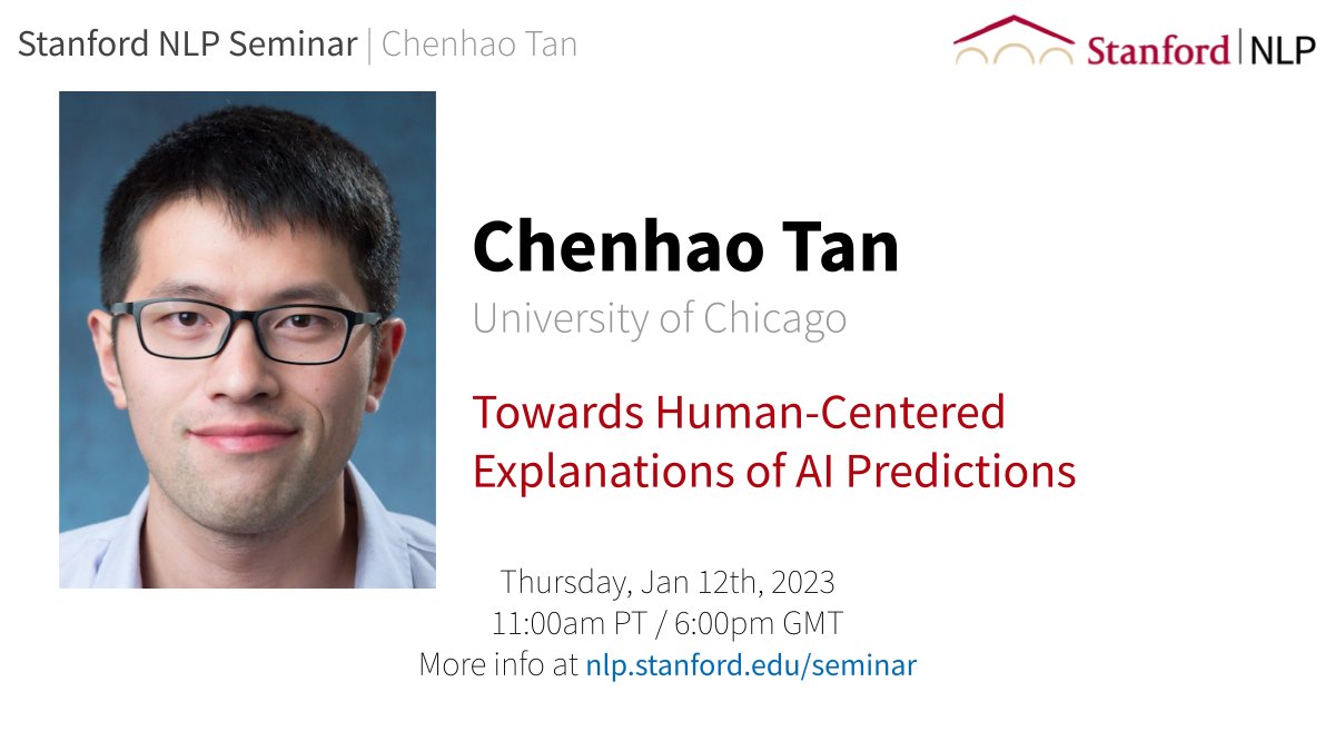Stanford NLP Group on Twitter: "For the first NLP Seminar this quarter