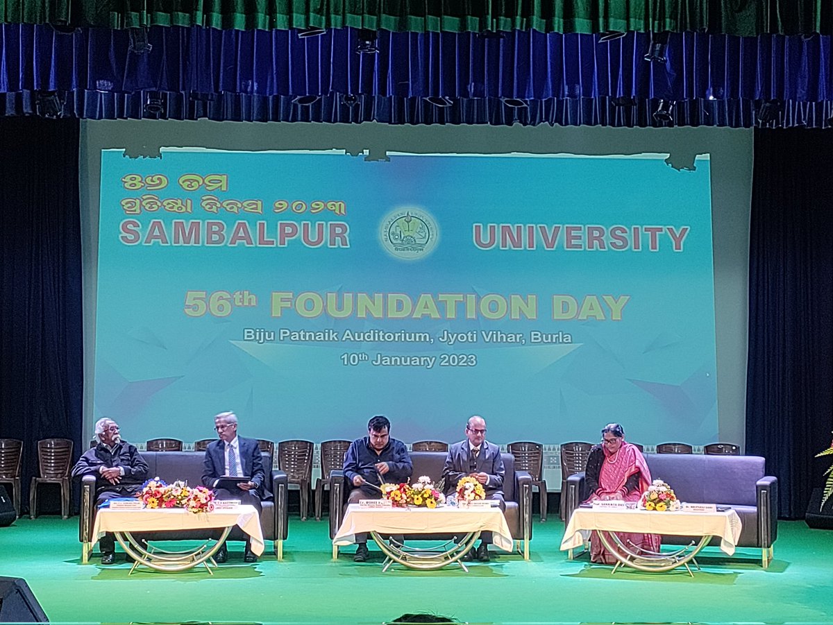 #SambalpurUniversity celebrating the 56th Foundation Day. <a href="/DHE_Odisha/">Higher Education Department, Govt. of Odisha 🇮🇳</a>