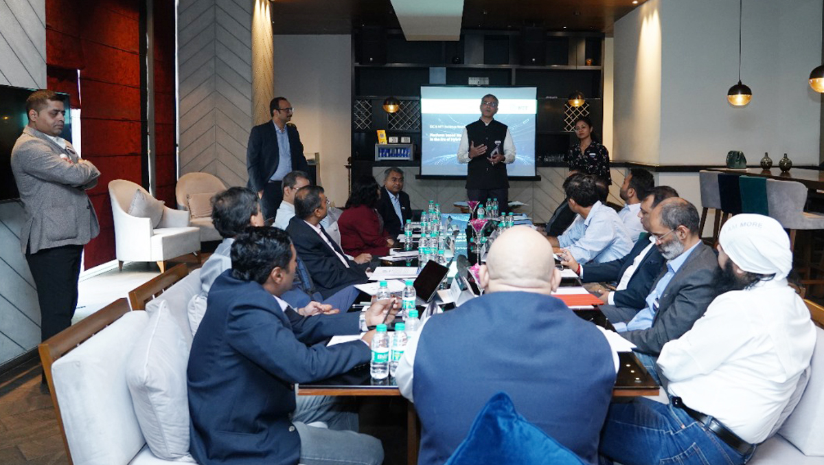 NTTDATA_APAC's tweet photo. At the #IDCDXSummit Round Table discussion, Rahul Ambegaoker, Vice President &amp; Sales Head at​ NTT Ltd. in India, shared his perspective on how a platform-based #ManagedService provider can help accelerate #CloudMigration, increase #Scalability, &amp; strengthen the security posture. https://t.co/B5GIRTUfIF