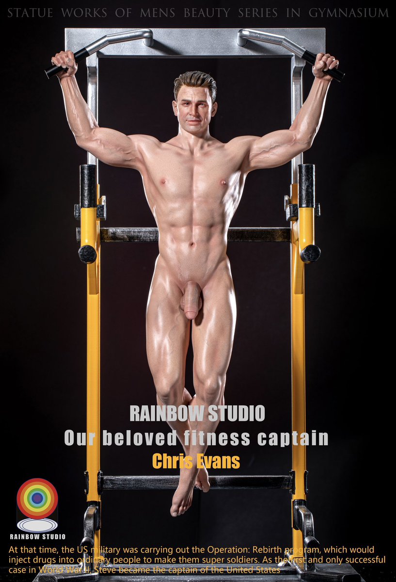 foxfornaught's tweet photo. Thanks must go to @StoreTossatossa for the new pics and info on this one ❤️ How i imagine Steve would work out in private at home 😉 #captainamerica #gym #SteveRogers #ChrisEvans #nude #naked #marvel #rainbowstudio https://t.co/0ZoBYMdDVs