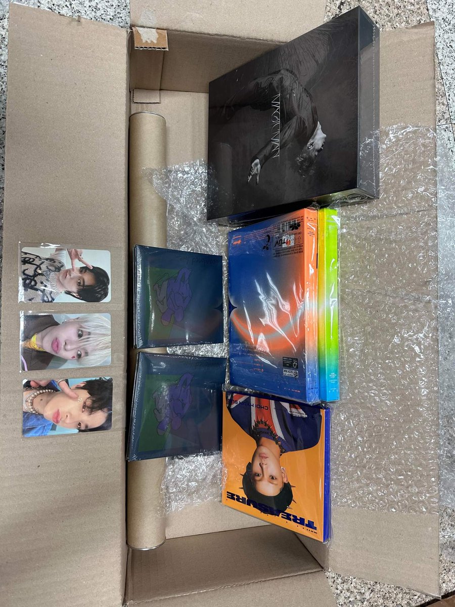 7for7Shoppe's tweet photo. #77SUpdates 

Here are the items currently in Korea. Unfortunately, super konti pa para mapaship to PH :( and since wala rin halos releases ng Nov-Jan. We are just waiting lang po for the other SGs para masabay sabay na. We apologize for the long delay po 🥺 https://t.co/AtxJyNA6oG