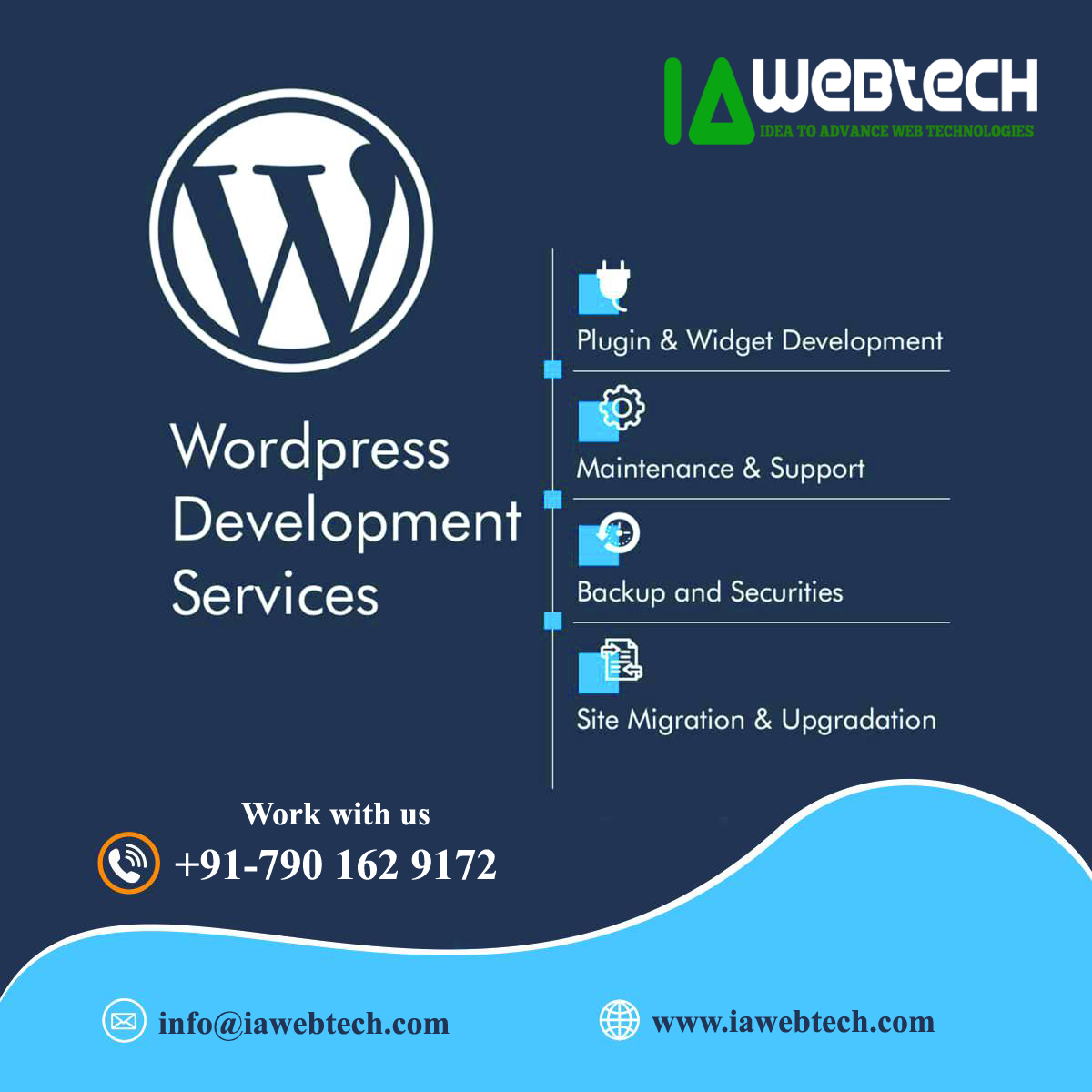 lawebtech's tweet image. We #iawebtech are providing all types of #WordPress_Development_Services in #India. #WordPress makes the experience of the publisher on the web easy, satisfying and appealing, as it is represented as a powerful semantic publishing platform.
iawebtech.com/service/wordpr…