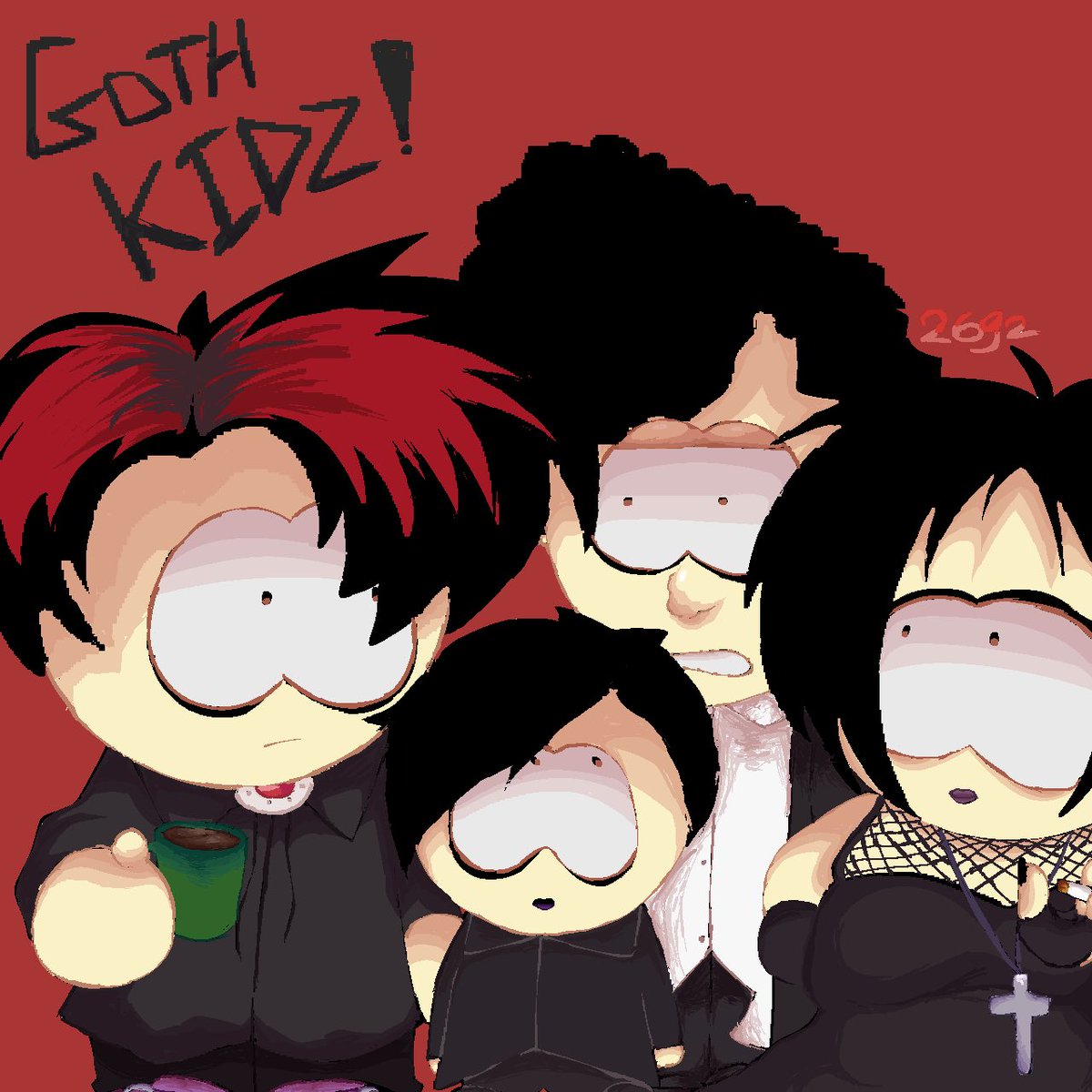 rowandler's tweet photo. @Tevyeisnthere goth kidzzz #SouthPark #southparkfanart https://t.co/JSYECWbEwq