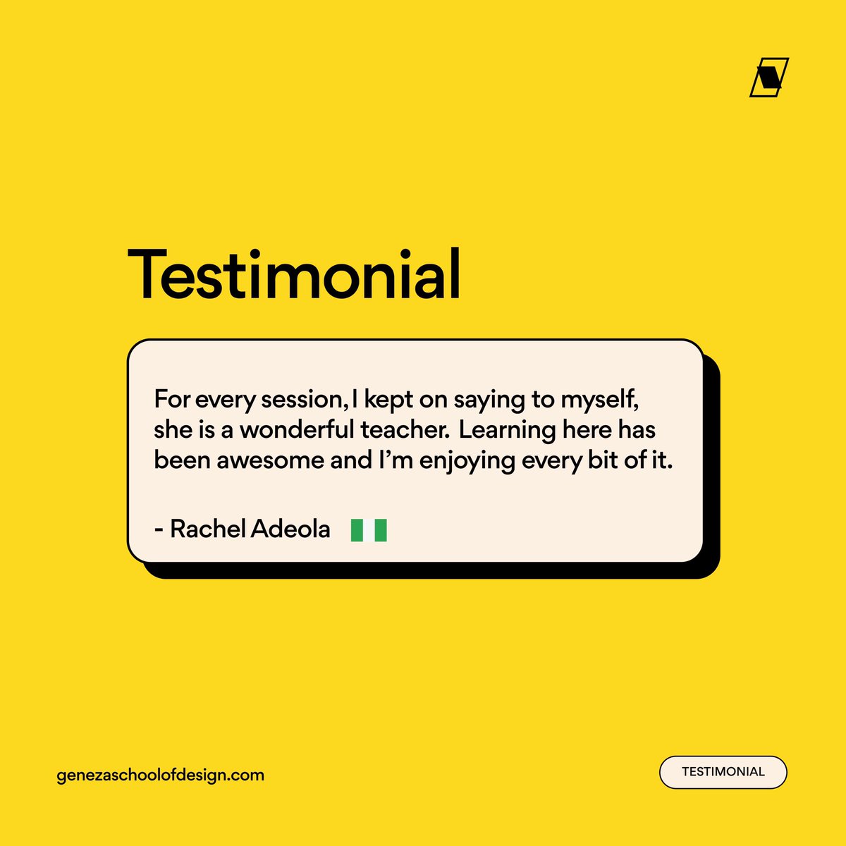 Review from a student who took one of our design courses⭐️

Join students currently taking our courses and finish at your own pace. 

There is no better time to start than now! 🚀
#studenttestimonial #designschool