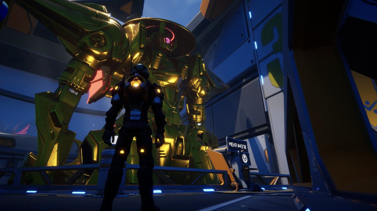 ArtofBlock's tweet image. 🤩💛 Loving my golden #Meka 4370 in @MekaVerse hanger available on @CoreGames! Next will be trying the Training Center, time to suit up! ⚔️

#MekaGang