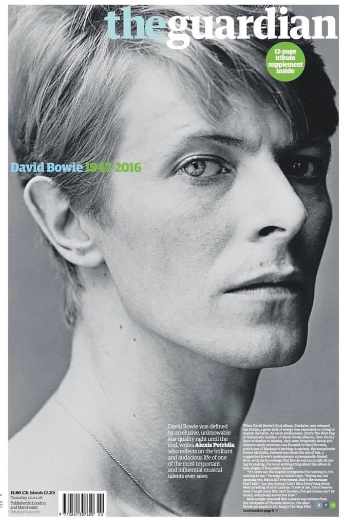 vidaenportadas's tweet photo. 2016 Enero 10 - Un día como hoy, hace 7 años, fallecía #DavidBowie

Esto es lo que llamamos "Portadas-Homenaje". 😢 #WeCanBeHeroes

¿Cuál es tu canción favorita de Bowie? https://t.co/FunTrqD78M