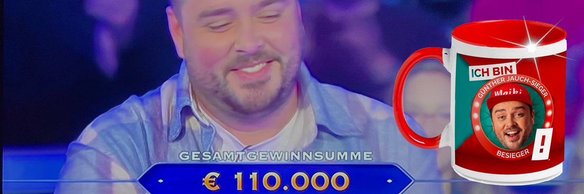S&amp;G gestaltet Günther-Jauch-Sieger-Besieger-Tasse! BB RADIO Hörer, die im Quiz „Richtig Falsch” (tgl. 8.45 Uhr) gewinnen, erhalten als Günther-Jauch-Sieger-Besieger eine von uns gestalteteTasse mit Maikis Konterfei. S&amp;G gratuliert mit einem Prost! bbradio.de/morgenshow/Mai…