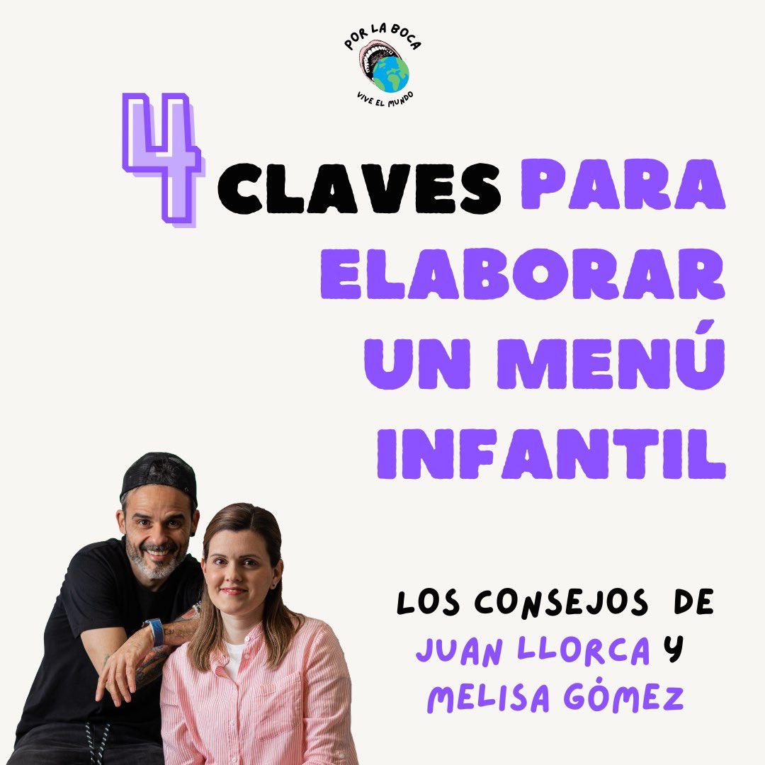 <a href="/LlorcaJuan/">Juan Llorca</a> y <a href="/Nutrikids_/">Nutrikids</a> te dan las CUATRO CLAVES para elaborar un menú infantil 

🔜🤓