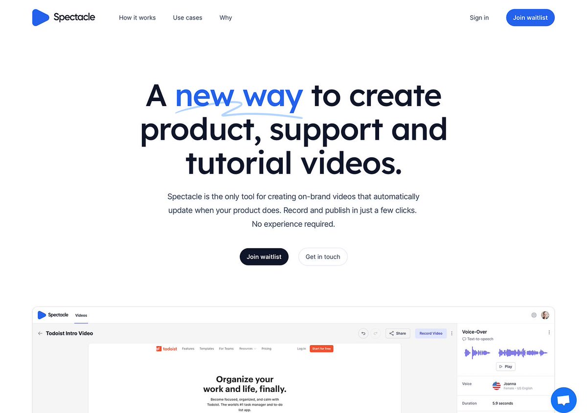 BetaList's tweet photo. Spectacle: Auto-updating tutorial and product Videos for your SaaS

https://t.co/x2bXDHcNff https://t.co/rDw9dEmNIq