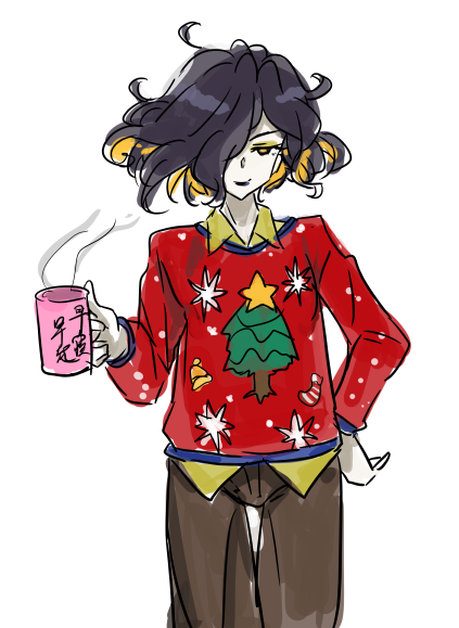 ダサいセーター着たレイアさん 