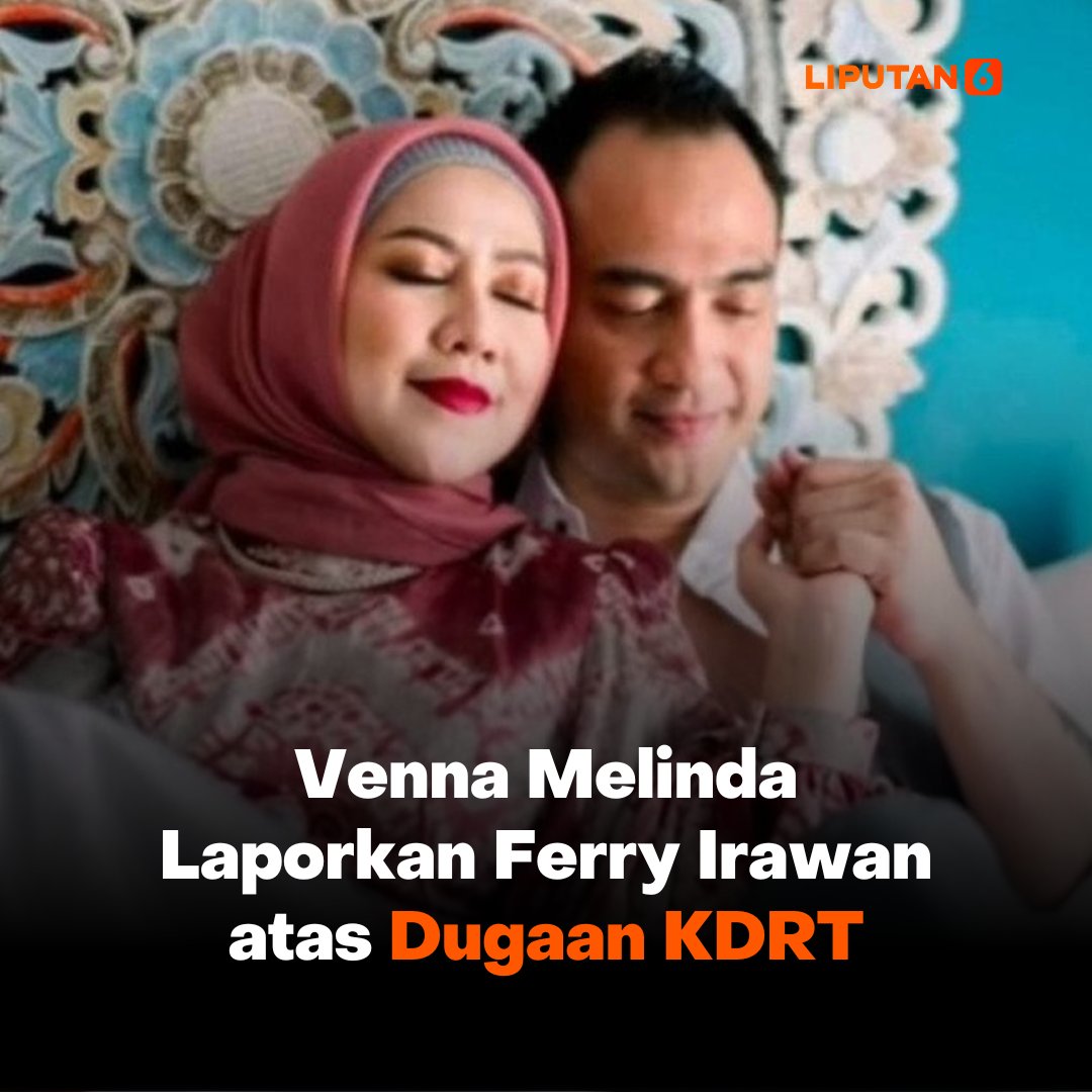liputan6dotcom's tweet photo. Datang dengan kabar yang kurang menyenangkan, Venna Melinda melaporkan Ferry Irawan ke Polres Kediri atas tindak KDRT yang dilakukan oleh sang suami😢

#Liputan6Thread https://t.co/i7jizRlus9