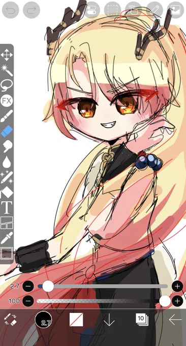うわ〜下描きの質がいいよぅ〜でも完成できる気がしないよ〜 