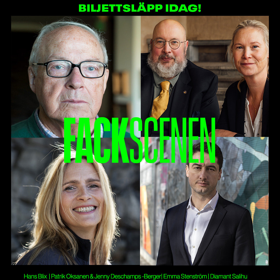 Samtal & debatt Kulturhuset Stadsteatern (@kulturhusetsth) on Twitter photo Dessutom Hans Blix om ett möjligt slut på krig! <a href="/DeschampsJenny/">Jenny Deschamps</a> & <a href="/patrikoksanen/">Patrik Oksanen</a> om försvarsvilja! <a href="/EmmaStenstrom/">Emma Stenström</a> om att bubbelhoppa! <a href="/Diasal/">Diamant Salihu, reporter</a> om Encrochat-dramat! kulturhusetstadsteatern.se/fackscenen Dessutom Hans Blix om ett möjligt slut på krig! <a href="/DeschampsJenny/">Jenny Deschamps</a> & <a href="/patrikoksanen/">Patrik Oksanen</a> om försvarsvilja! <a href="/EmmaStenstrom/">Emma Stenström</a> om att bubbelhoppa! <a href="/Diasal/">Diamant Salihu, reporter</a> om Encrochat-dramat! kulturhusetstadsteatern.se/fackscenen