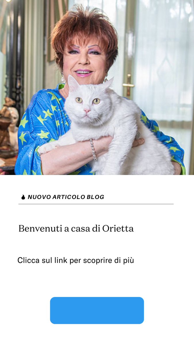 Orietta Berti ha sostituito il corredo da sposa ricamato a mano con lenzuola, coperte, cuscini e biancheria di tutti i colori. 
Ecco il suo mondo tra bambole, gatti e acquasantiere ➡️ bit.ly/3W0elMP
#OriettaBerti #blog #Postalmarket