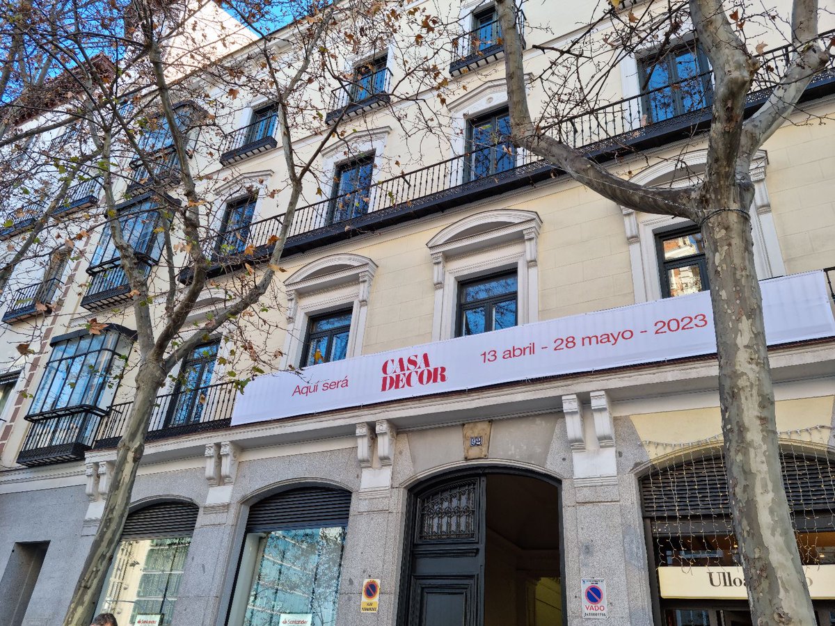 R_hostelpro's tweet photo. Traemos las primeras imágenes del edificio que albergará @CasaDecor 23 Esta cita ineludible del #interiorismo vuelve al Barrio de Salamanca
📌 Calle Serrano 92, Semiesquina con Juan Bravo, Madrid
📅 Del 13 de abril al 28 de mayo de 2023
#Hostelpro #hosteleria #hotel #hotelero https://t.co/a3mzMn6oF2