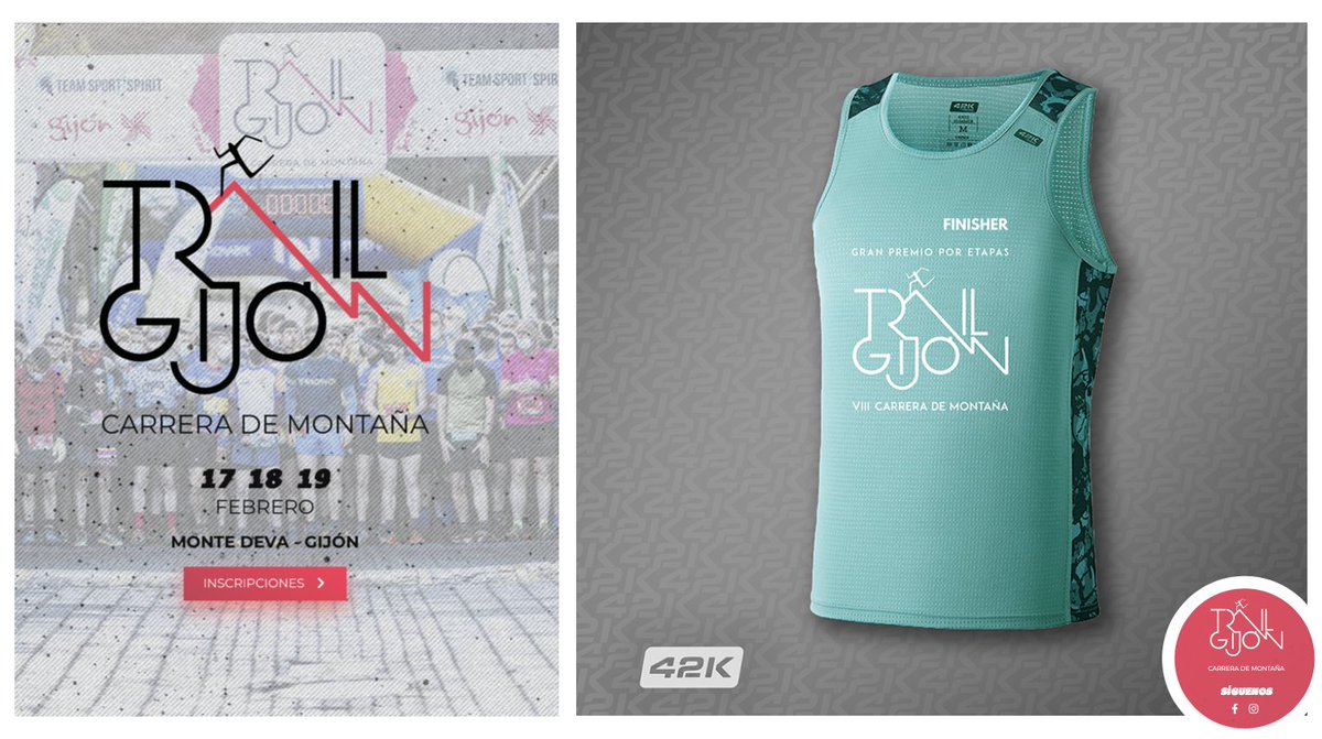 Esta estupenda camiseta espera en la meta a todos y todas las participantes que finalicen el Gran Premio por Etapas Individual o por Parejas del 8.º Trail Gijón | INSCRÍBETE Y CONSÍGUELA EN: ow.ly/yuYq50MmrtB