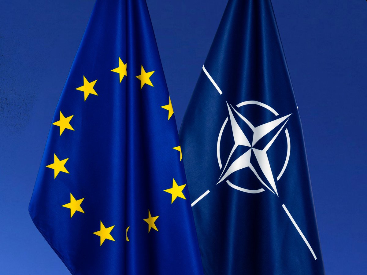 While Russia is waging a war in Europe, NATO and EU are on the same side of history: united in our conviction to cooperate and defend sovereignty. The Netherlands strongly welcomes today’s Joint EU-NATO Declaration signed by <a href="/vonderleyen/">Ursula von der Leyen</a>, <a href="/jensstoltenberg/">Jens Stoltenberg</a> and <a href="/eucopresident/">António Costa</a>.