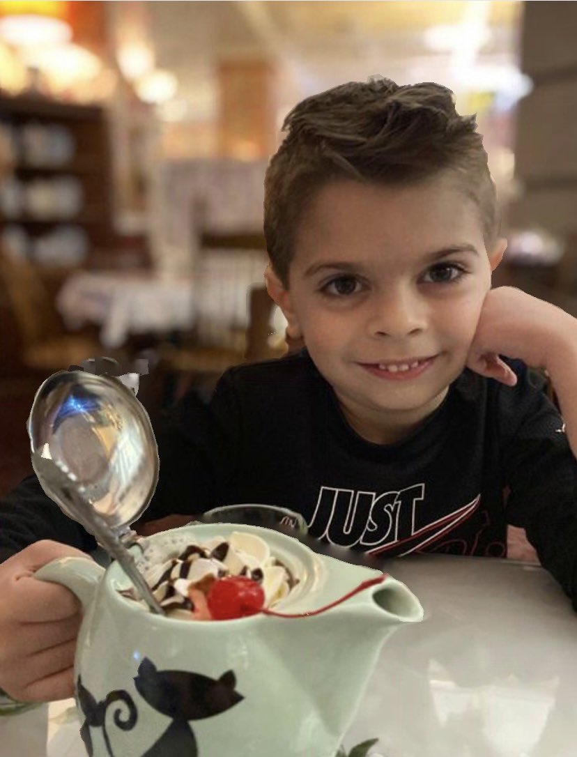 MissMollys's tweet photo. Here’s proof that boys have fun at Miss Molly’s too! 
Thanks for visiting with us. 
Photo 📸 credit to Karla. 
#missmollystearoom #cutenessoverload https://t.co/PjJ4sGqmDY