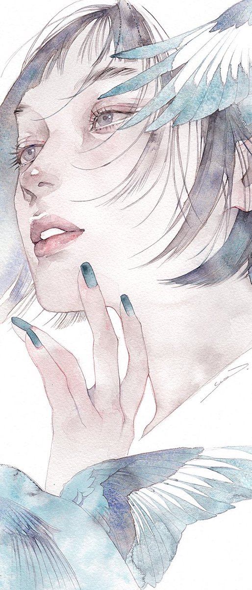 memento1113's tweet image. 深空（みそら）
ボッキングフォード水彩紙・絵墨・顔彩・水彩・アルミ箔

個人オーダー作品として描かせていただきました！オーロラ顔彩や箔で原画はキラキラです