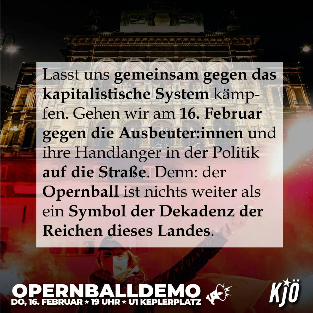 KJ_Oesterreich's tweet photo. 2/2 #Openballdemo #Opernball #taxtherich #eattherich #erbschaftssteuer https://t.co/mqxSqJKuns
