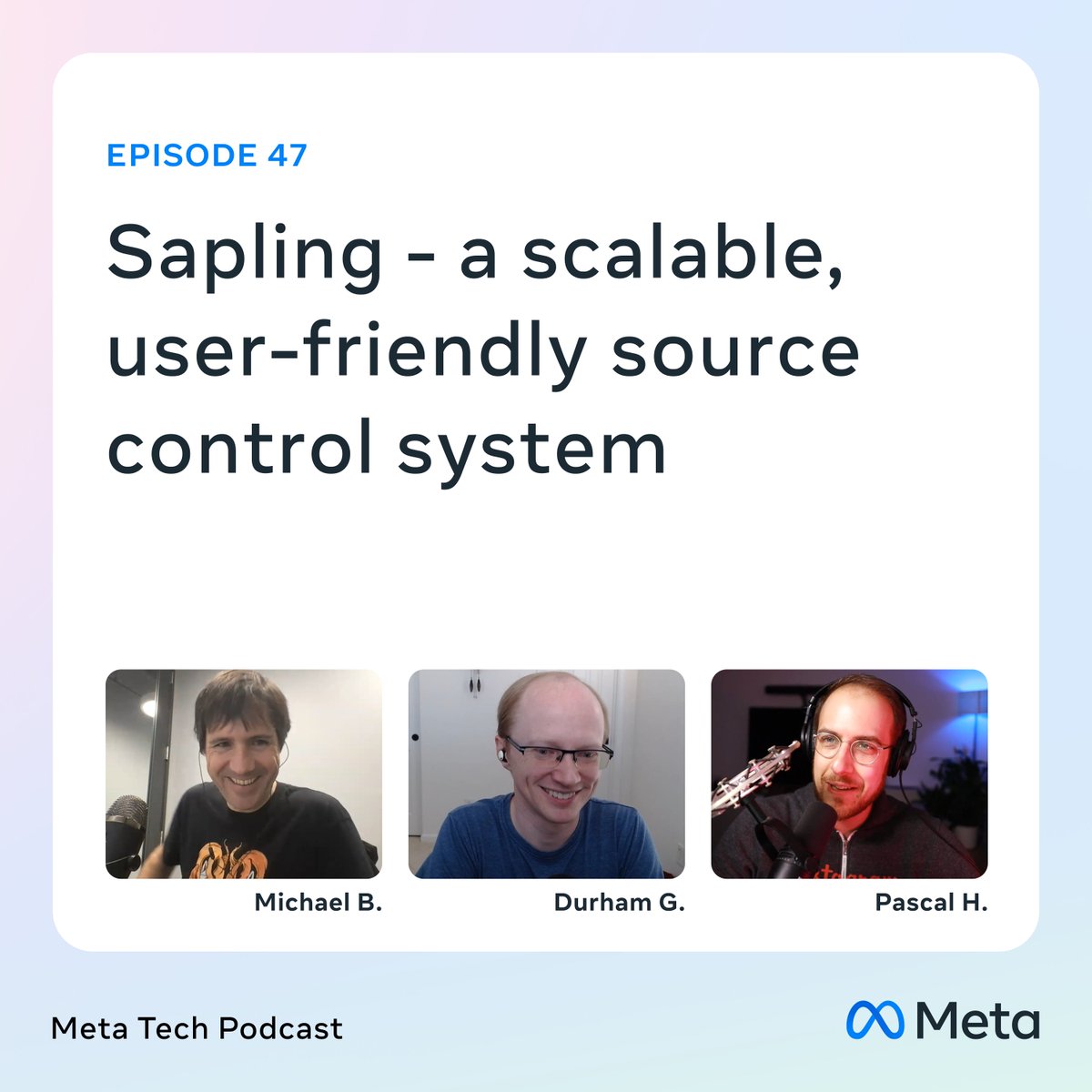 Unlike other podcast, we don't do rebroadcasts over the holidays. ICYMI: Episode 47 talks about Sapling, our recently open-sourced, git-compatible version control system.

pca.st/zop6ouap