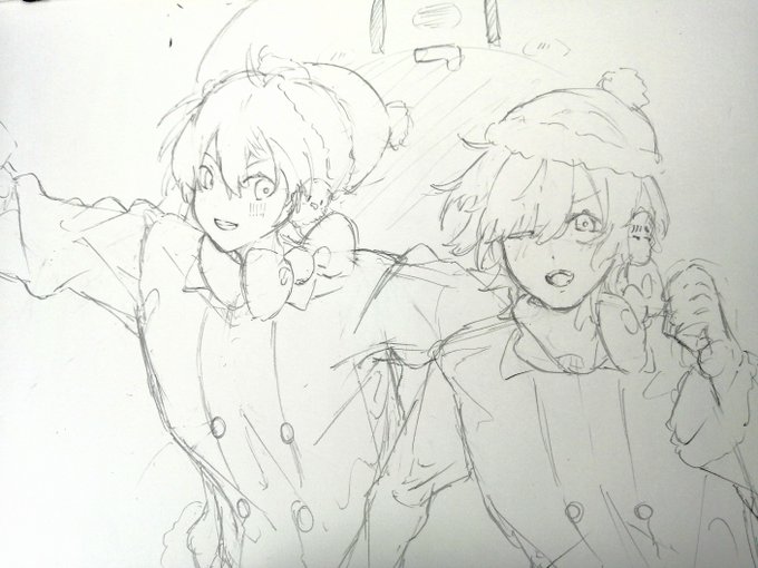 アイスクリームコンプレックスがあまりにも好きすぎて描いた落書き
遙か未来にもしかしたら清書するかもしれない
ゆきだるまふてるに追いかけられるとこ好き 