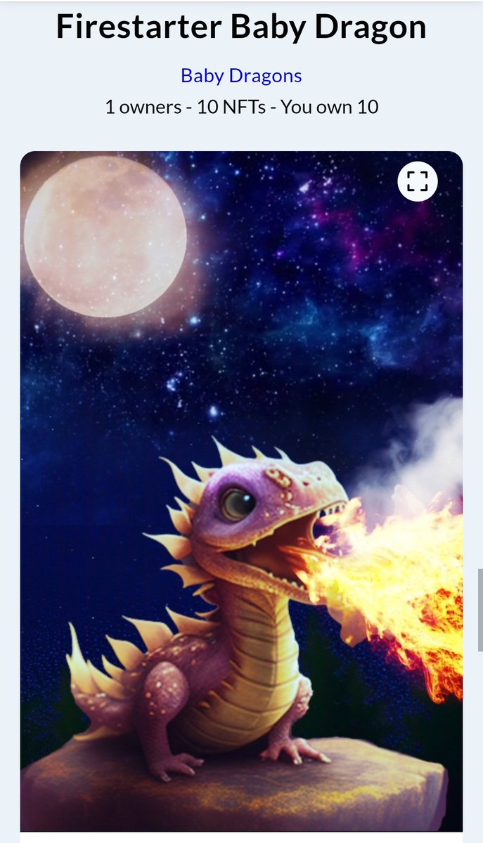 A fire breathing Baby Dragon just arrived at @SparklesNFT
🐉🔥🐉🔥🐉🔥🐉🔥

#NFT #SGB #Babydragons #SongbirdNetwork #FlareCommunity
<a href="/CommunityFlare/">💪 Just John (previously "Flare Community")</a> <a href="/HugoPhilion/">Hugo Philion</a>  

sparklesnft.com/item/0xdeff9e4…