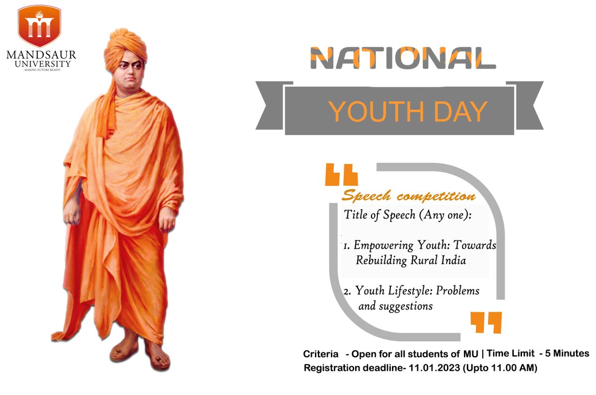 Mandsaur University tweet media