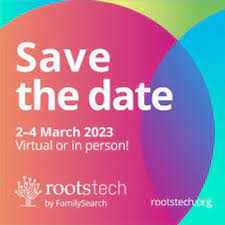 #rootstech registration is open for in-person or online, see familysearch.org/rootstech/even… #rootstech2023 :)