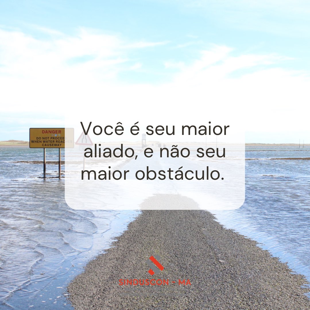 sindusconma's tweet photo. Bom dia!
👉🏼 Você é seu maior aliado, e não seu maior obstáculo.
#redesindusconma https://t.co/1shdv745Ks