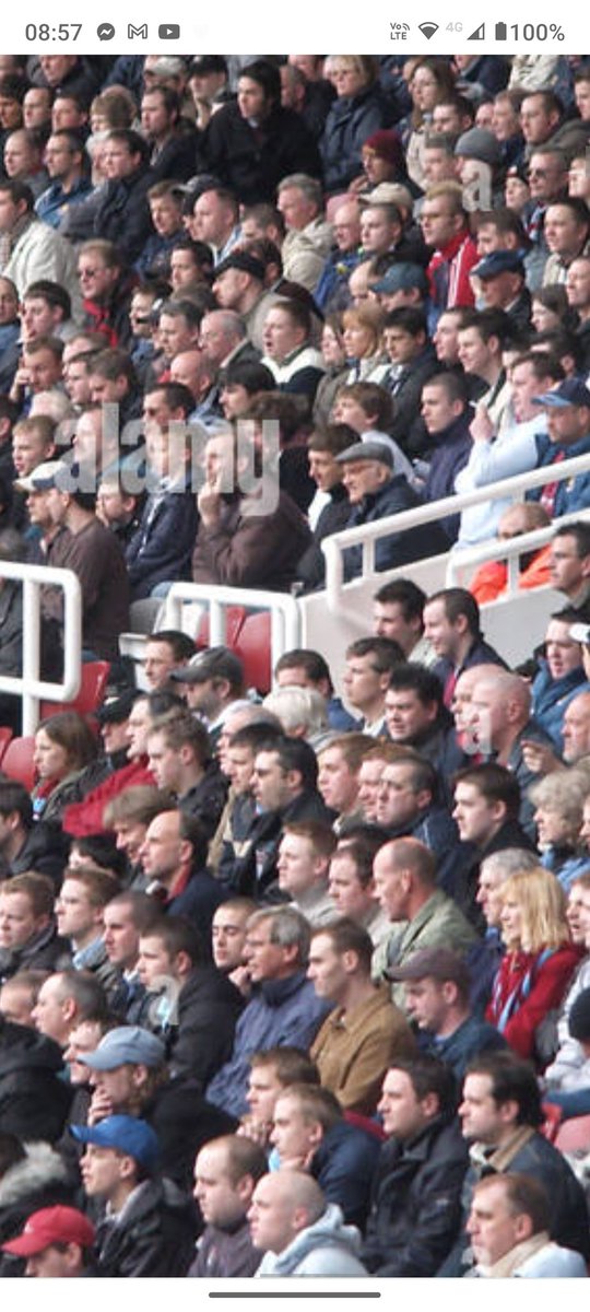 Captured forever in my seat for ten seasons in the Bobby Moore Lower. Great seat good neighbours (as are my current ones) Take me back. #WHUFC #BoleynGround