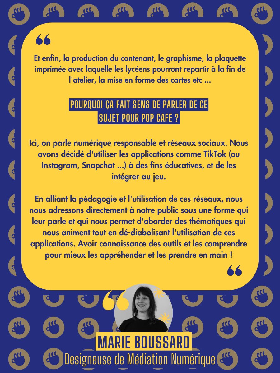 Le 1er et 2 décembre, se déroulait le Salon #WeTech Côte d’Opale au Touquet !

POP Café était de la partie alors pour l’occasion, on a testé notre jeu “météo des données” ! Marie, qui a créé le jeu, nous parle de ce dernier et de son intérêt pour un numérique plus sain.