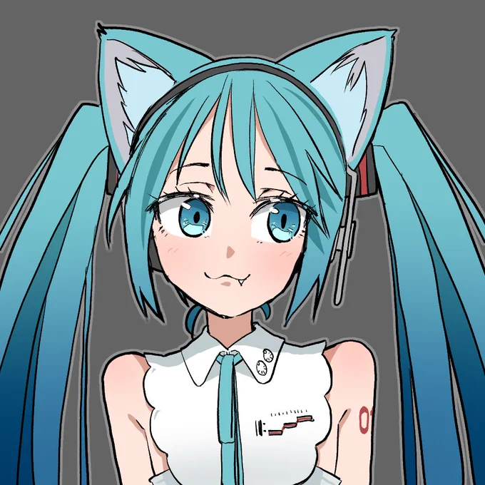 > ケモ耳の初音ミクチャン #odaibako_shapoco  