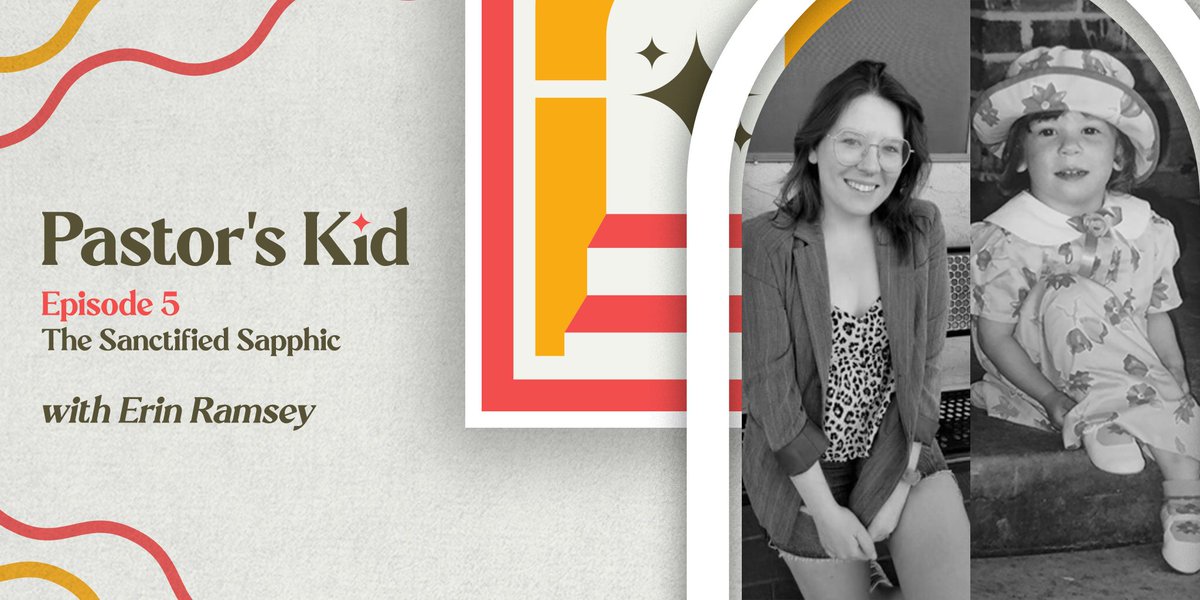 PastorsKidPod's tweet photo. Check out the latest episode of #PastorsKid. Piper interviews her little sister, Erin! They discuss coming out, evolving and sustaining faith, and purity pledges.

Ep 5 - The Sanctified Sapphic with Erin Ramsey - out now! https://t.co/jslTJ7Rz8m
