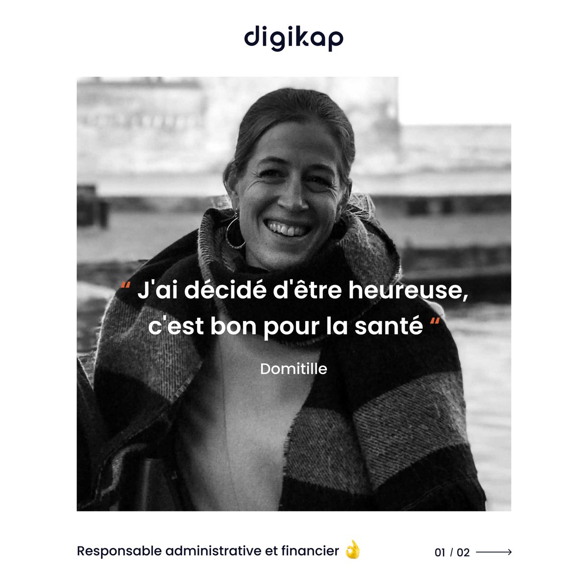 digikap's tweet photo. #1mois1portrait

Voici Domitille, notre couteau suisse : COO, chanteuse, danseuse, voyageuse ! 🤗

👩‍💻 Domitille gère les aspects administratifs et financiers de Digikap et  déborde d’idées pour nous préparer de supers Team Buildings et Afterworks ! 

#team #digital #innovation https://t.co/wJix8XKLUj
